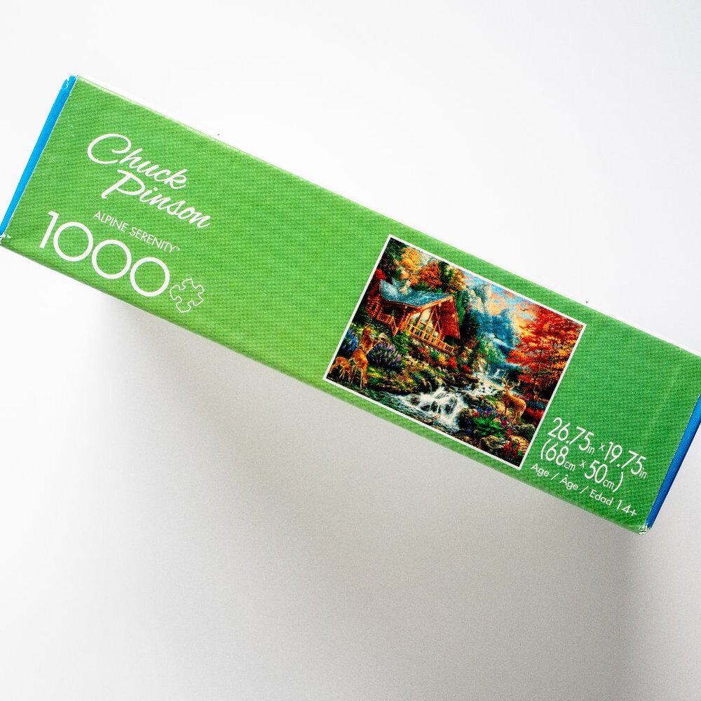 NEW “Alpine Serenity" 1,000 Piece Puzzle ~ Buffalo Games ~ Art by Chuck Pinson - Picture 3 of 3